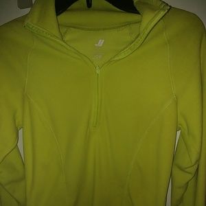 Womens small quarter zipper pull over